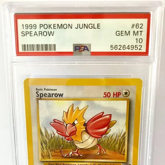 PSA 10 SPEAROW GEM MT 62/64 │ Jungle Set Unlimited │1999 Pokémon 56264952 - Picture 2 of 5